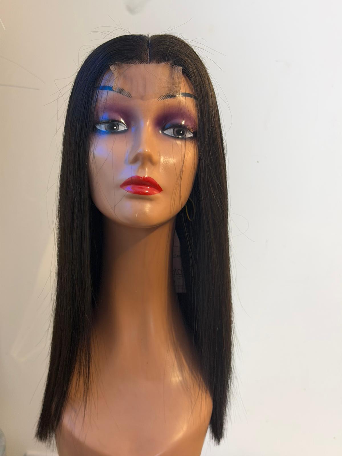 Natural Black Luxe Lace Front Wig 14"