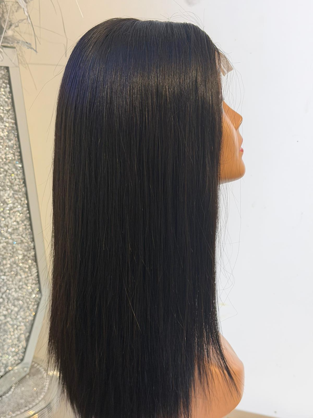 Natural Black Luxe Lace Front Wig 16"