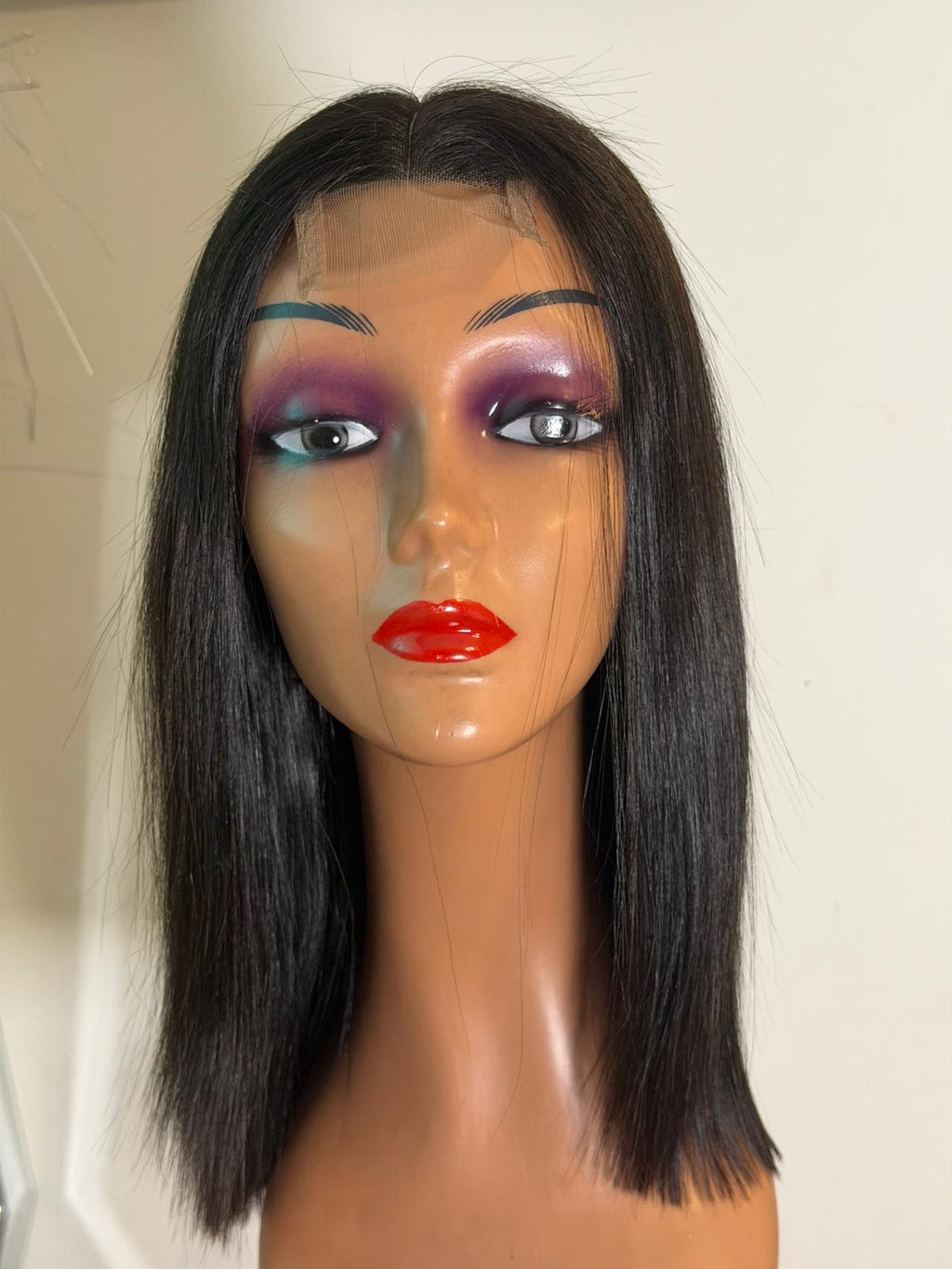 Natural Black Luxe Lace Front Wig 12"