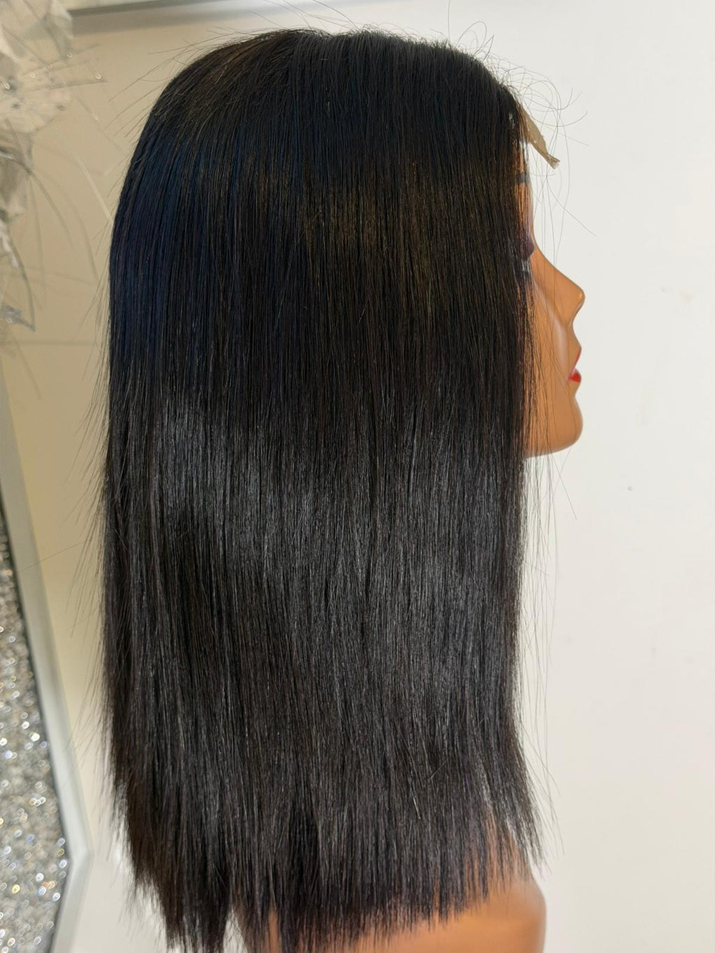 Natural Black Luxe Lace Front Wig 12"