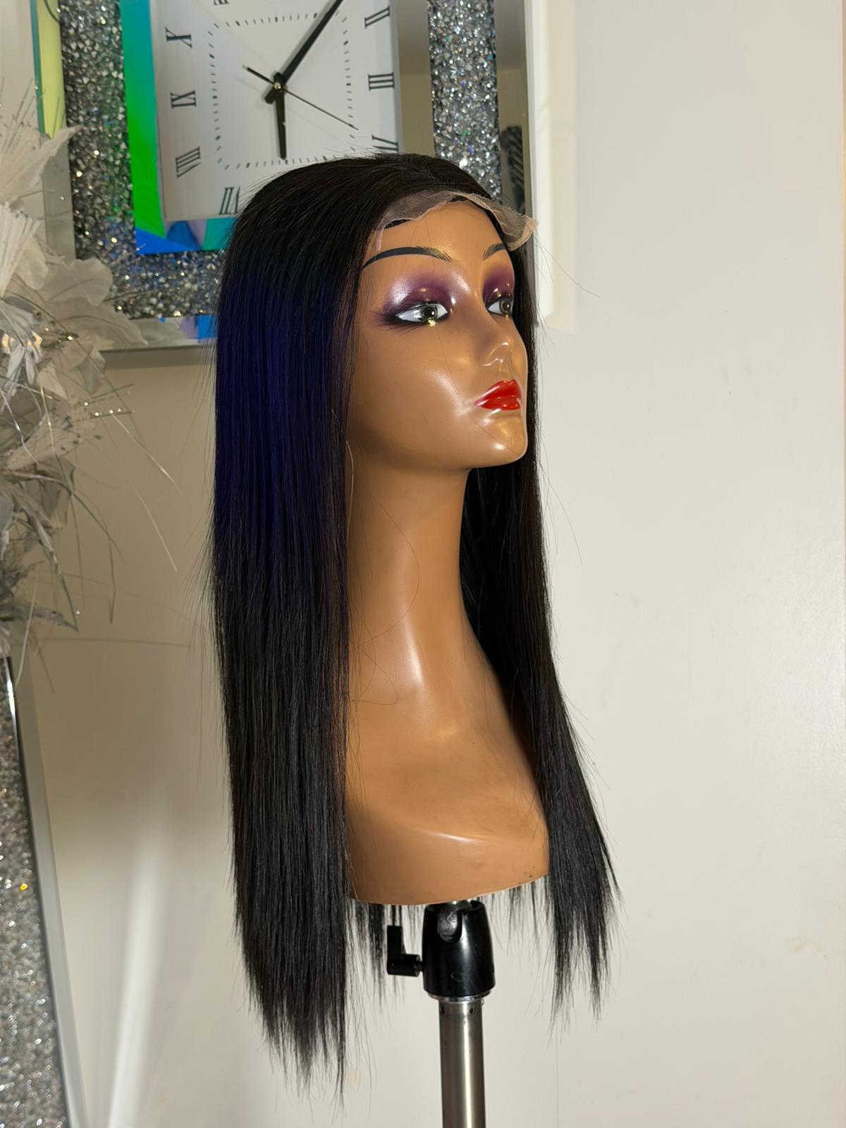 Natural Black Luxe Lace Front Wig 18"