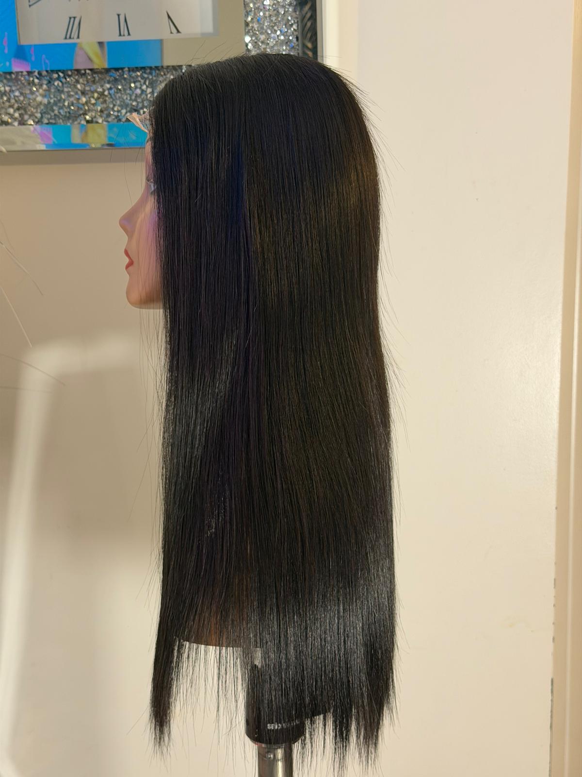 Natural Black Luxe Lace Front Wig 18"