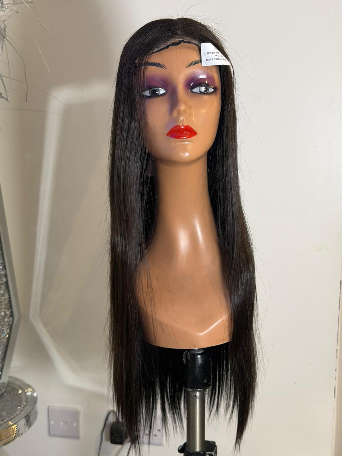 Natural Black Luxe Lace Front Wig 22"