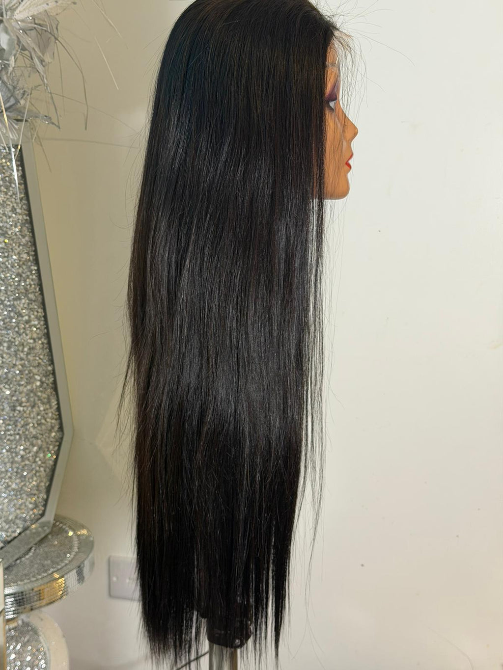 Natural Black Luxe Lace Front Wig 24"