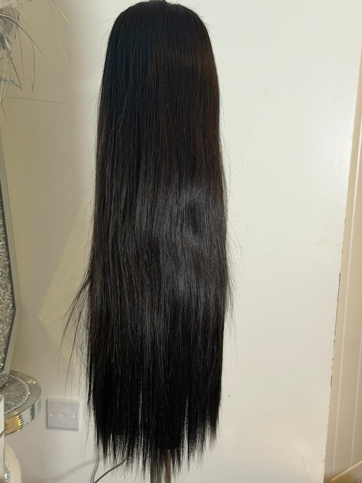 Natural Black Luxe Lace Front Wig 24"