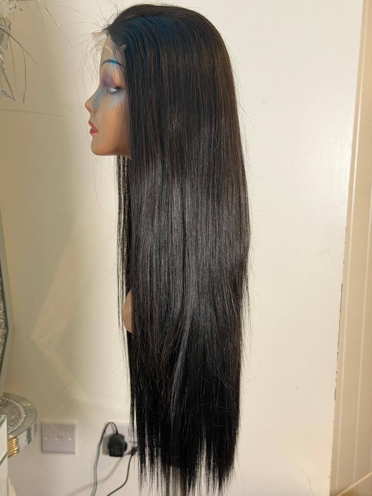 Natural Black Luxe Lace Front Wig 24"