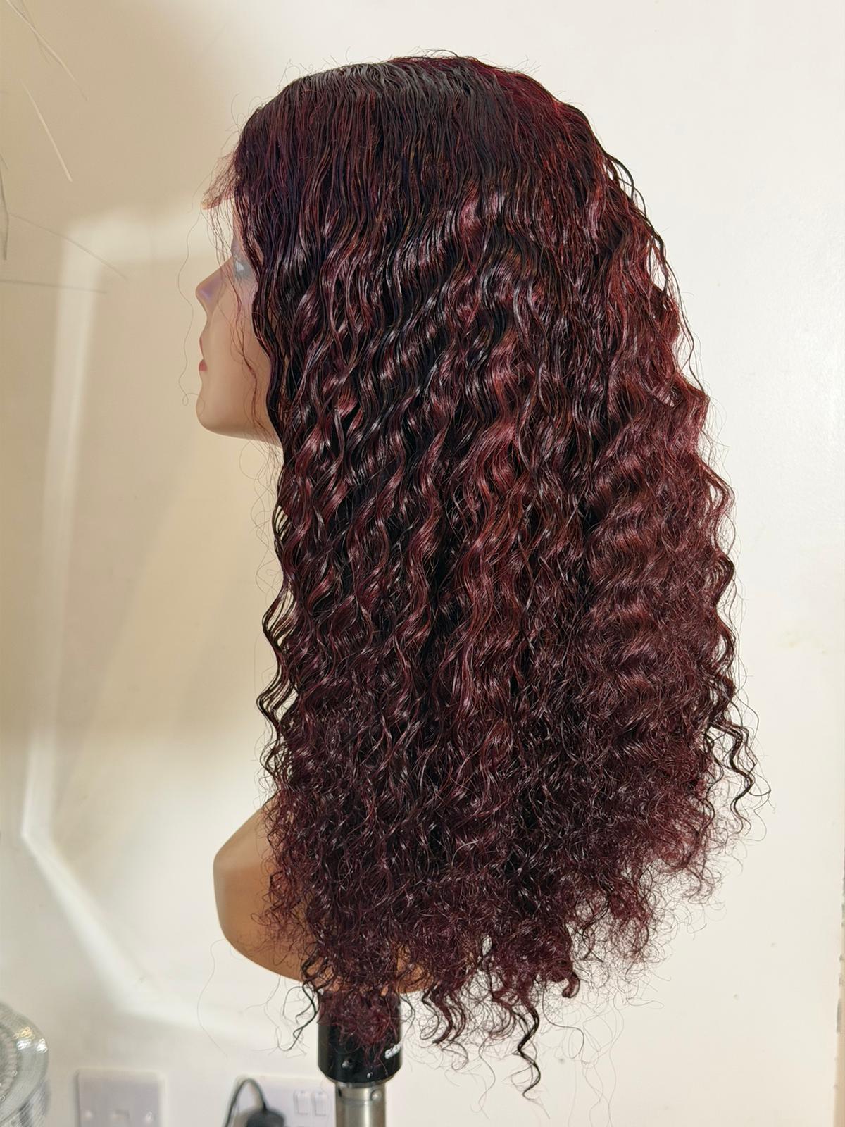 Dark Burgundy Burmese Curls