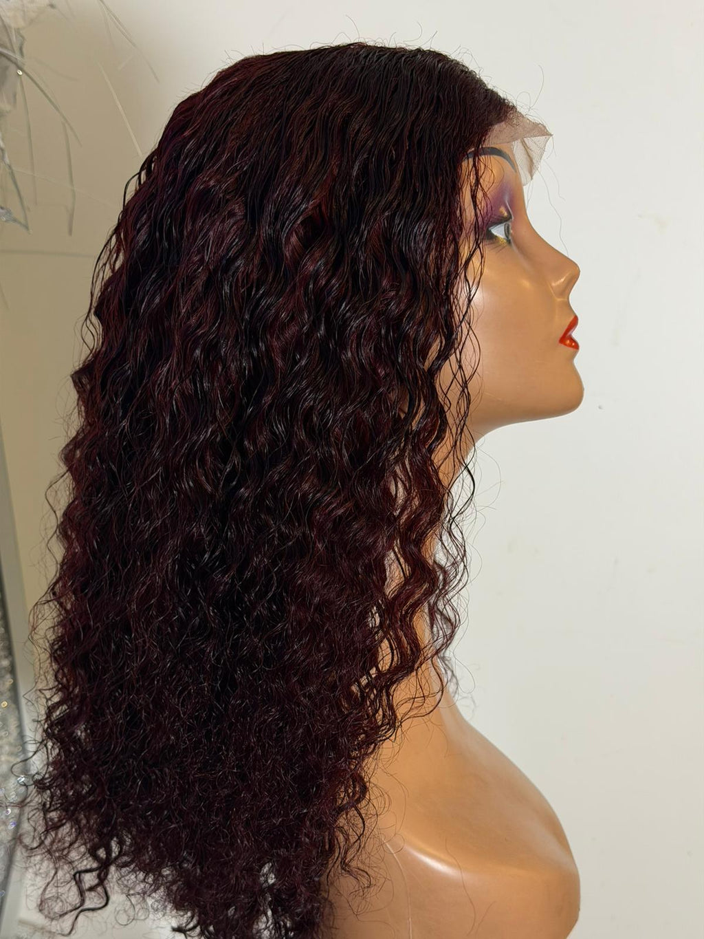 Dark Burgundy Burmese Curls