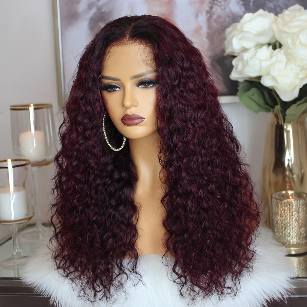 Dark Burgundy Burmese Curls