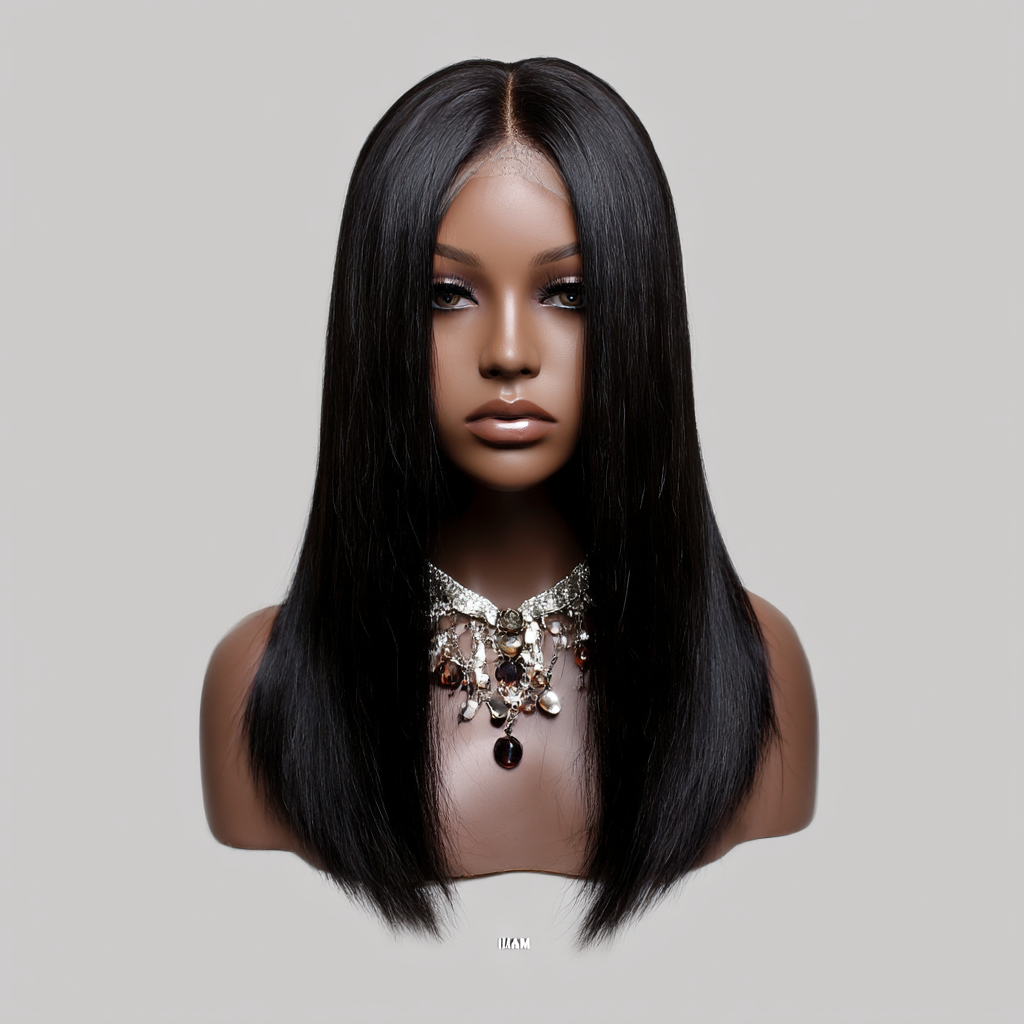 Natural Black Luxe Lace Front Wig 12"
